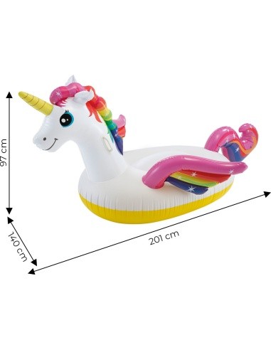 Inflatable unicorn island mattress Intex 57561