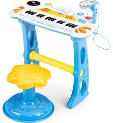 Pianinas su mikrofonu EcoToys, mėlynas