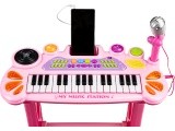 Keyboard piano with microphone EcoToys, pink