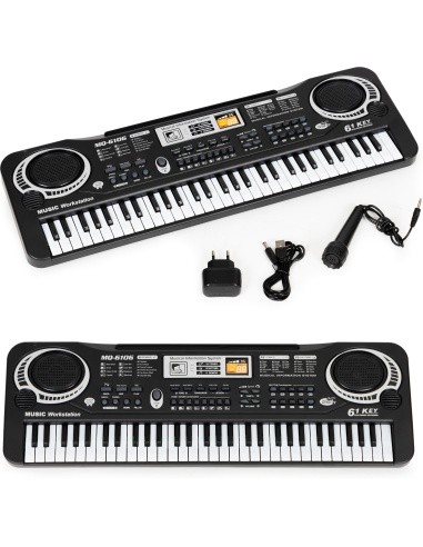 Keyboard piano for kids with microphone + power supply