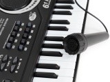 Vaikiškas pianinas su mikrofonu ir maitinimo šaltiniu