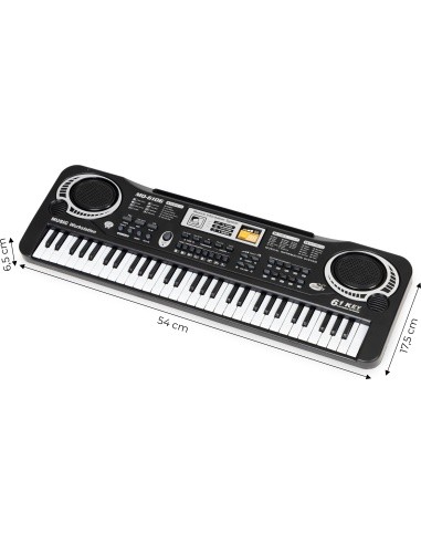 Keyboard piano for kids with microphone + power supply