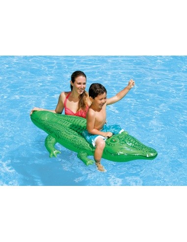 Inflatable alligator swimming mattress 168cm