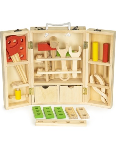 Wooden Toolbox Workshop Set Eco Toys XXL
