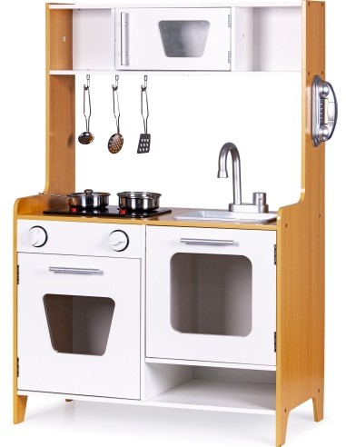 Wooden Toy Kitchen with Sound Effects ECOTOYS