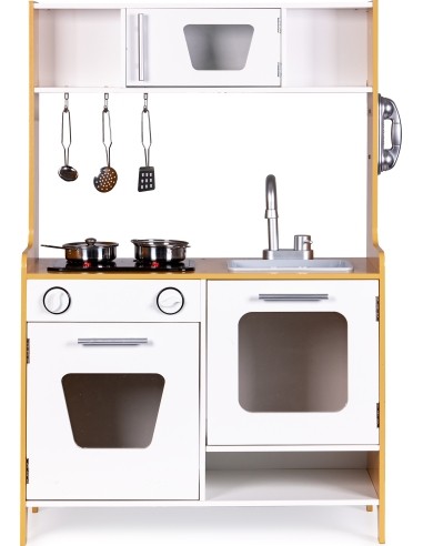 Wooden Toy Kitchen with Sound Effects ECOTOYS