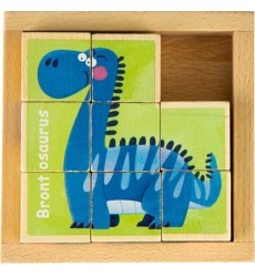 Educational Wooden Blocks Puzzle Ecotoys Dino