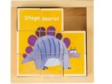 Educational Wooden Blocks Puzzle Ecotoys Dino