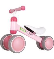 Treniruotis Rožinis Ecotoys mini krosinis dviratis