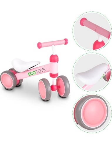 Practise Pink Ecotoys mini bike cross-country bicycle