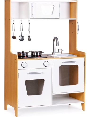 Wooden Toy Kitchen with Sound Effects ECOTOYS