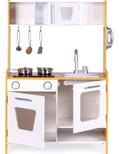 Wooden Toy Kitchen with Sound Effects ECOTOYS