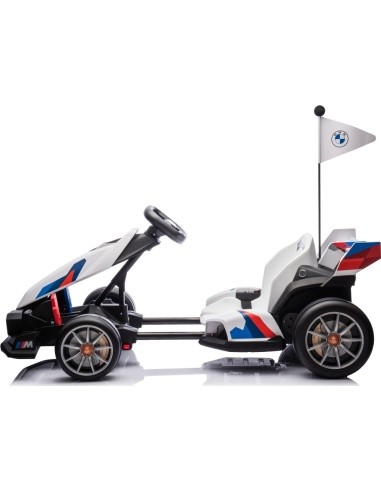 BMW kartingas su driftavimo funkcija, baltas