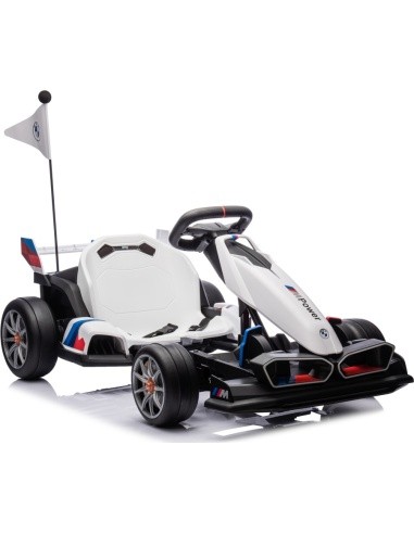BMW kartingas su driftavimo funkcija, baltas