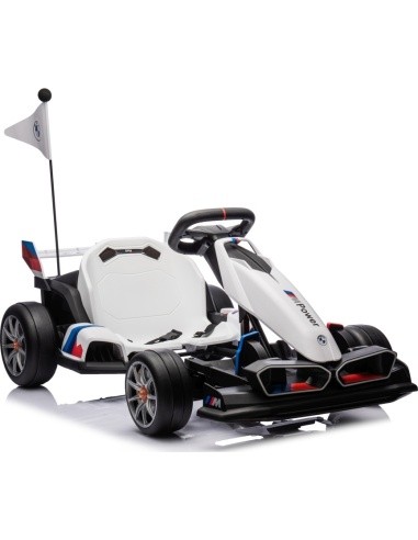 BMW kartingas su driftavimo funkcija, baltas