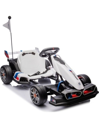 BMW kartingas su driftavimo funkcija, baltas