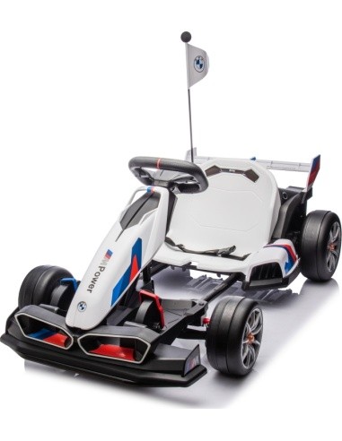 BMW kartingas su driftavimo funkcija, baltas