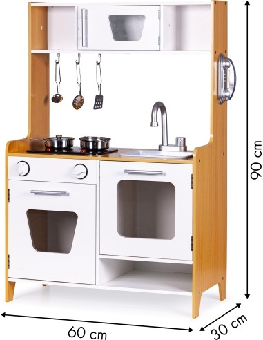 Wooden Toy Kitchen with Sound Effects ECOTOYS