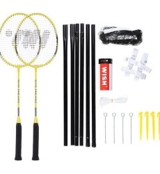 ALUMTEC 4466 BADMINTONO RINKINYS 2 VNT. + SMIGINIS 3 VNT. + TINKLELIS + NORŲ LINIJOS
