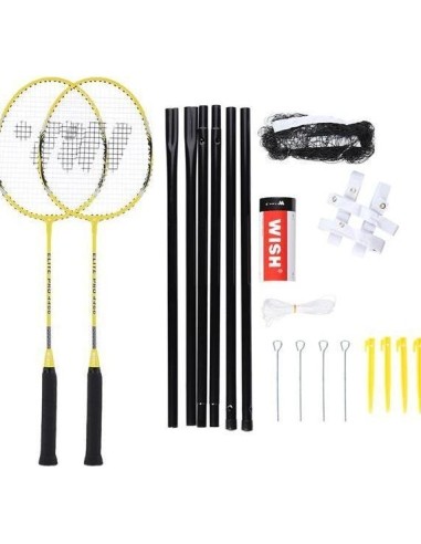 ALUMTEC 4466 BADMINTON SET 2 PCS + DARTS 3 PCS+GRID+WISH LINES