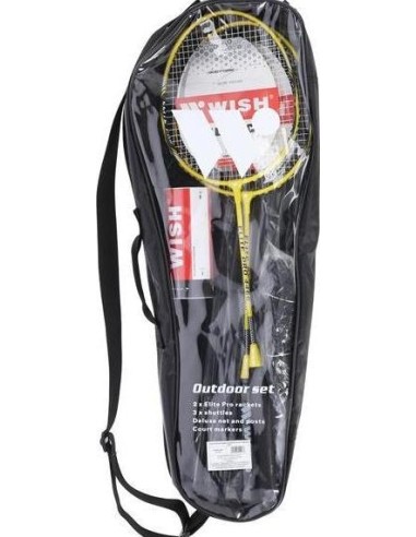 ALUMTEC 4466 BADMINTON SET 2 PCS + DARTS 3 PCS+GRID+WISH LINES