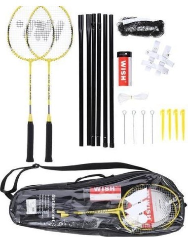 ALUMTEC 4466 BADMINTON SET 2 PCS + DARTS 3 PCS+GRID+WISH LINES