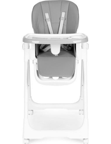 Feeding chair height adjustment eco leather straps double tray