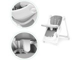 Feeding chair height adjustment eco leather straps double tray