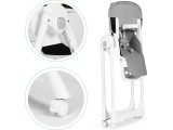 Feeding chair height adjustment eco leather straps double tray