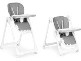Feeding chair height adjustment eco leather straps double tray
