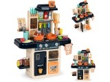 Kids kitchen sounds led steam generator 42 accessories navy blue
