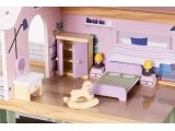 Wooden doll house furniture accessories set of 30 pieces