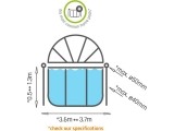 EXIT pool dome ECO ø360cm - universel