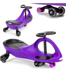 Gravitacijos atrakcionas vaikams LED ratai violetinės spalvos ECOTOYS