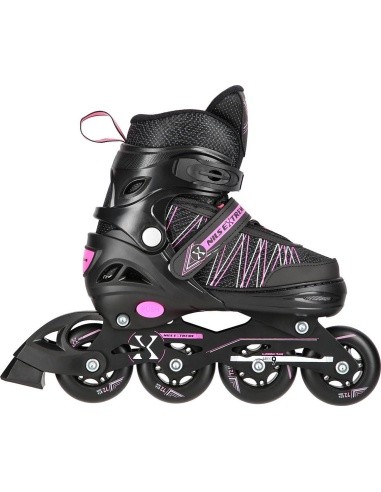 NH11912 2IN1 IN-LINE SKATES/HOCKEY ICE SKATES - Black/Blue