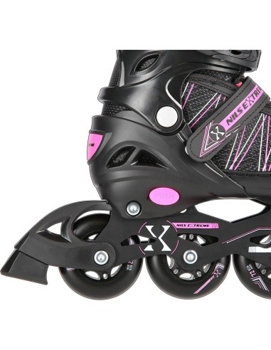 NH11912 2IN1 IN-LINE SKATES/HOCKEY ICE SKATES - Black/Blue