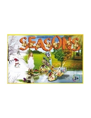 Educational maxi puzzle SEASONS (English), ages 3-6