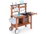 Outdoor mud kitchen for children with accessories fir wood ECOTOYS