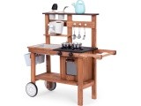 Outdoor mud kitchen for children with accessories fir wood ECOTOYS
