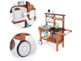 Outdoor mud kitchen for children with accessories fir wood ECOTOYS