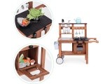 Outdoor mud kitchen for children with accessories fir wood ECOTOYS