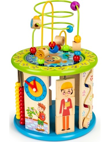 Wooden educational cube EcoToys
