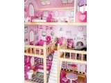 Wooden doolhouse with Furniture and LED EcoToys