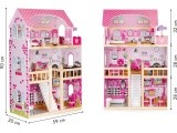 Wooden doolhouse with Furniture and LED EcoToys