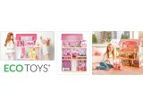 Wooden doolhouse with Furniture and LED EcoToys