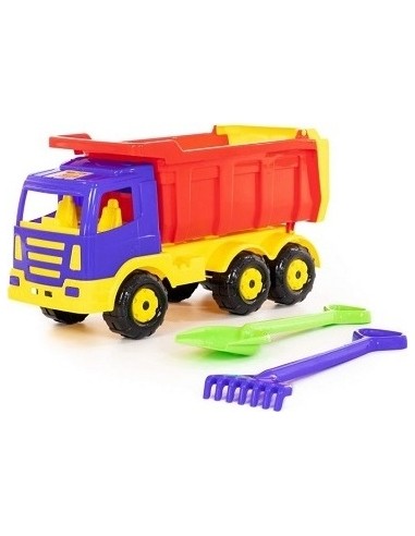 Toy Car Dump Truck Multistore Polesie, with Accessories