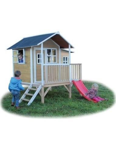 EXIT Loft 350 wooden playhouse - natural