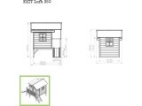 EXIT Loft 350 wooden playhouse - natural