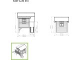 EXIT Loft 350 wooden playhouse - natural