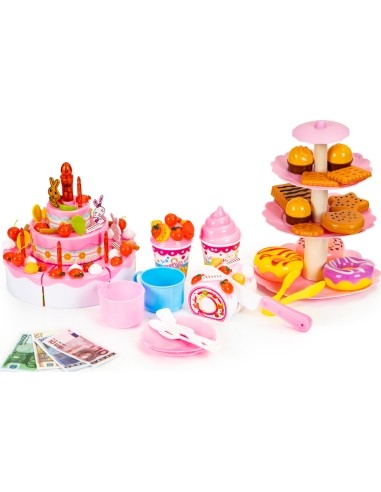 Birthday Party Cutting Cake Set Multistore, 125 Pcs
